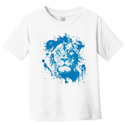 Paint Splat Graffiti Lions Football Sports Fan Toddler T-Shirt