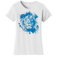 Paint Splat Graffiti Lions Football Sports Fan Women's T-Shirt