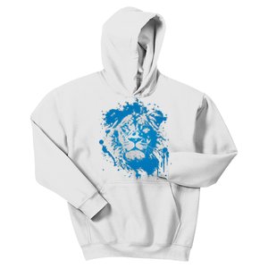 Paint Splat Graffiti Lions Football Sports Fan Kids Hoodie