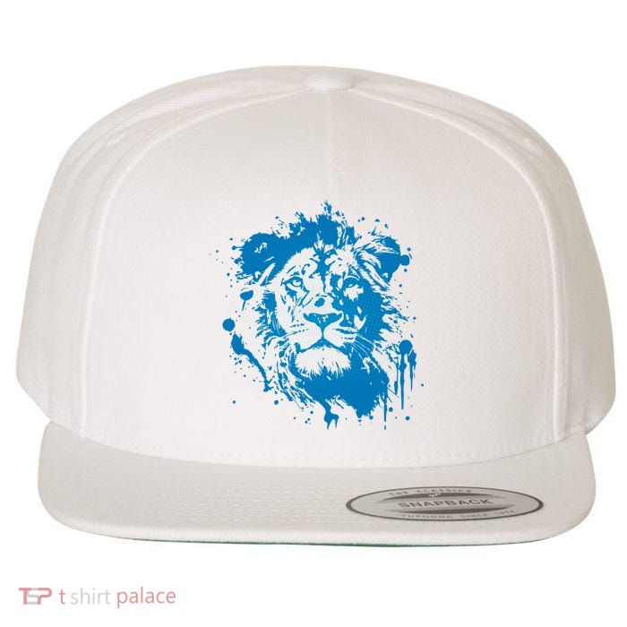 Paint Splat Graffiti Lions Football Sports Fan Wool Snapback Cap