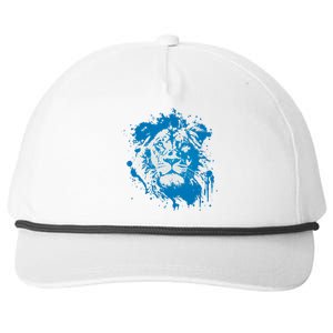 Paint Splat Graffiti Lions Football Sports Fan Snapback Five-Panel Rope Hat