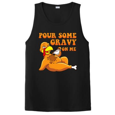 Pour Some Gravy On Me  Turkey Day Thanksgiving PosiCharge Competitor Tank