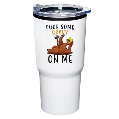 Pour Some Gravy On Me Funny Thanksgiving Turkey Tumbler