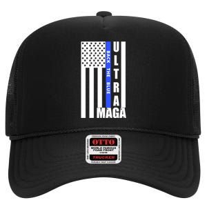 Patriotic Support Graphics High Crown Mesh Back Trucker Hat