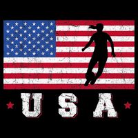 Patriotic Sports Gift USA American Flag Wo Girls Soccer Womens Tank Top