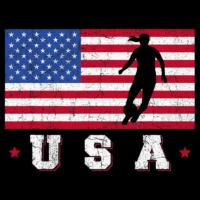 Patriotic Sports Gift USA American Flag Wo Girls Soccer Womens Tank Top