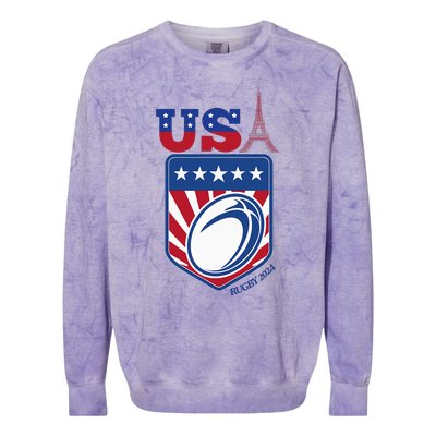 Paris Sport Games Rugby Colorblast Crewneck Sweatshirt