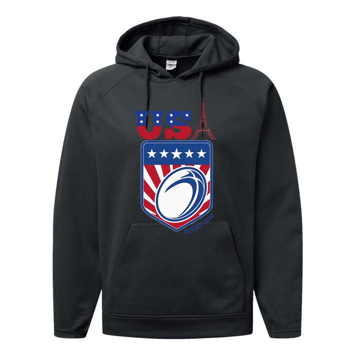 Paris Sport Games Rugby Performance Fleece Hoodie