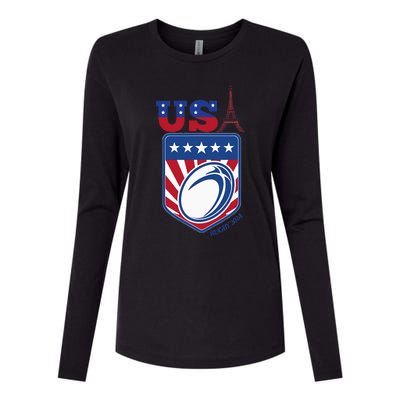 Paris Sport Games Rugby Womens Cotton Relaxed Long Sleeve T-Shirt