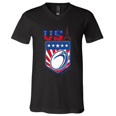 Paris Sport Games Rugby V-Neck T-Shirt