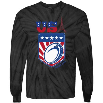 Paris Sport Games Rugby Tie-Dye Long Sleeve Shirt