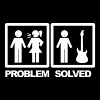 Problem Solved Guitar Wool Snapback Cap