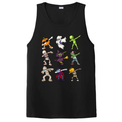 Pumpkin Skeleton Ghost Alien Zombie Dabbing Halloween Cute Gift PosiCharge Competitor Tank