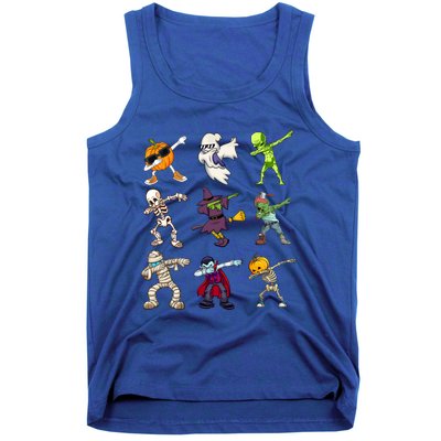 Pumpkin Skeleton Ghost Alien Zombie Dabbing Halloween Cute Gift Tank Top