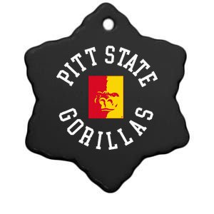 Pitt State Gorillas Classic Collegiate Circle Ceramic Star Ornament