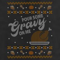 Poor Some Gravy In Me Ugly Sweater Thanksgiving Adult Drive Performance Visor