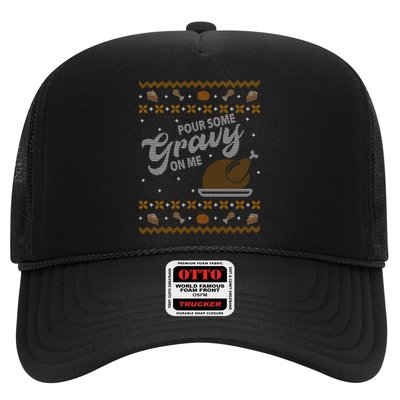 Poor Some Gravy In Me Ugly Sweater Thanksgiving Trucker Hat