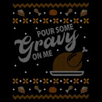 Poor Some Gravy In Me Ugly Sweater Thanksgiving Kids T-Shirt