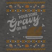 Poor Some Gravy In Me Ugly Sweater Thanksgiving Vector Backpack