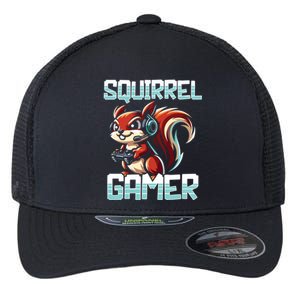 Pc Squirrel Gamer Keyboard Video Computer Gaming Lovers Cute Gift Flexfit Unipanel Trucker Cap