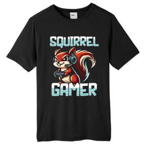 Pc Squirrel Gamer Keyboard Video Computer Gaming Lovers Cute Gift Tall Fusion ChromaSoft Performance T-Shirt