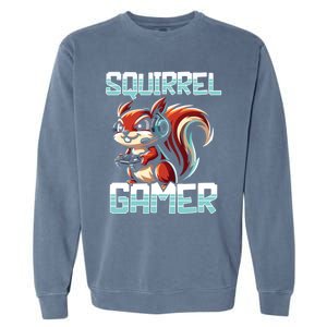 Pc Squirrel Gamer Keyboard Video Computer Gaming Lovers Cute Gift Garment-Dyed Sweatshirt