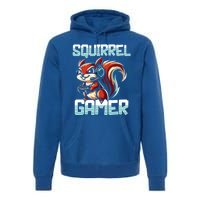 Pc Squirrel Gamer Keyboard Video Computer Gaming Lovers Cute Gift Premium Hoodie