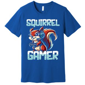 Pc Squirrel Gamer Keyboard Video Computer Gaming Lovers Cute Gift Premium T-Shirt