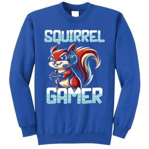 Pc Squirrel Gamer Keyboard Video Computer Gaming Lovers Cute Gift Tall Sweatshirt