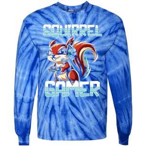 Pc Squirrel Gamer Keyboard Video Computer Gaming Lovers Cute Gift Tie-Dye Long Sleeve Shirt