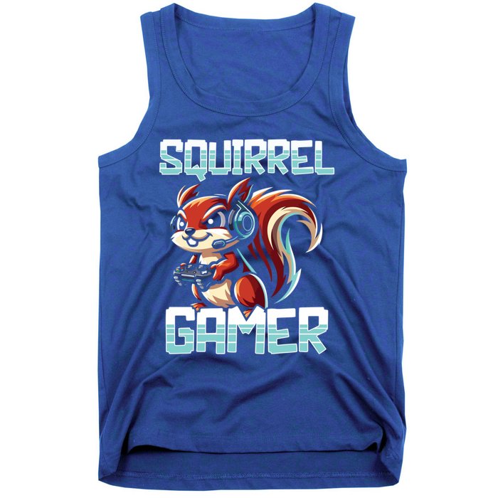 Pc Squirrel Gamer Keyboard Video Computer Gaming Lovers Cute Gift Tank Top