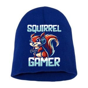 Pc Squirrel Gamer Keyboard Video Computer Gaming Lovers Cute Gift Short Acrylic Beanie