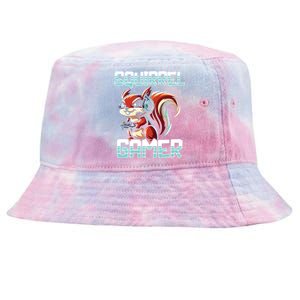 Pc Squirrel Gamer Keyboard Video Computer Gaming Lovers Cute Gift Tie-Dyed Bucket Hat