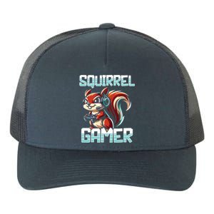 Pc Squirrel Gamer Keyboard Video Computer Gaming Lovers Cute Gift Yupoong Adult 5-Panel Trucker Hat