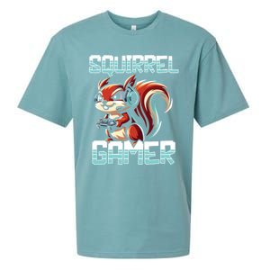 Pc Squirrel Gamer Keyboard Video Computer Gaming Lovers Cute Gift Sueded Cloud Jersey T-Shirt