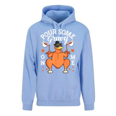 Pour Some Gravy On Me Turkey Lover Couple Thanksgiving Day Unisex Surf Hoodie