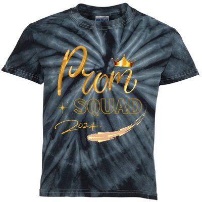 Prom Squad Graduate Class Of 2024 Party Kids Tie-Dye T-Shirt