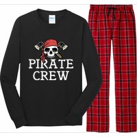 Pirate Squad Graphic Design Pirate Crew Long Sleeve Pajama Set