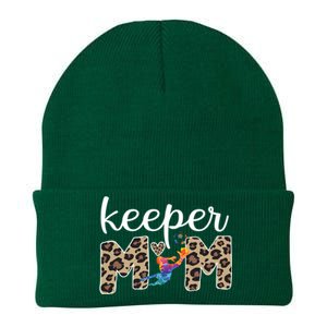 Proud Soccer Goalkeeper Mom Of A Soccer Goalie Mama Gift Knit Cap Winter Beanie