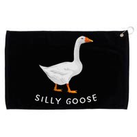 Playful Silly Goose Design Quirky And Fun Grommeted Golf Towel