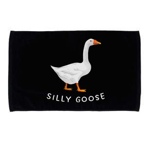 Playful Silly Goose Design Quirky And Fun Microfiber Hand Towel