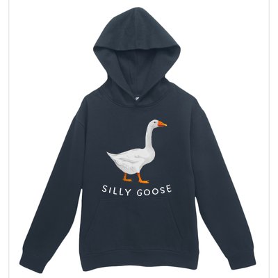 Playful Silly Goose Design Quirky And Fun Urban Pullover Hoodie