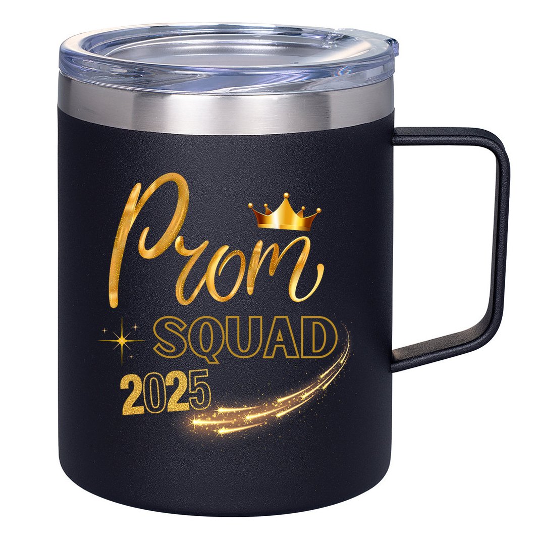 Prom Squad Graduation Class Of 2025 Party Matching Group  12oz Stainless Steel Coffee Mug