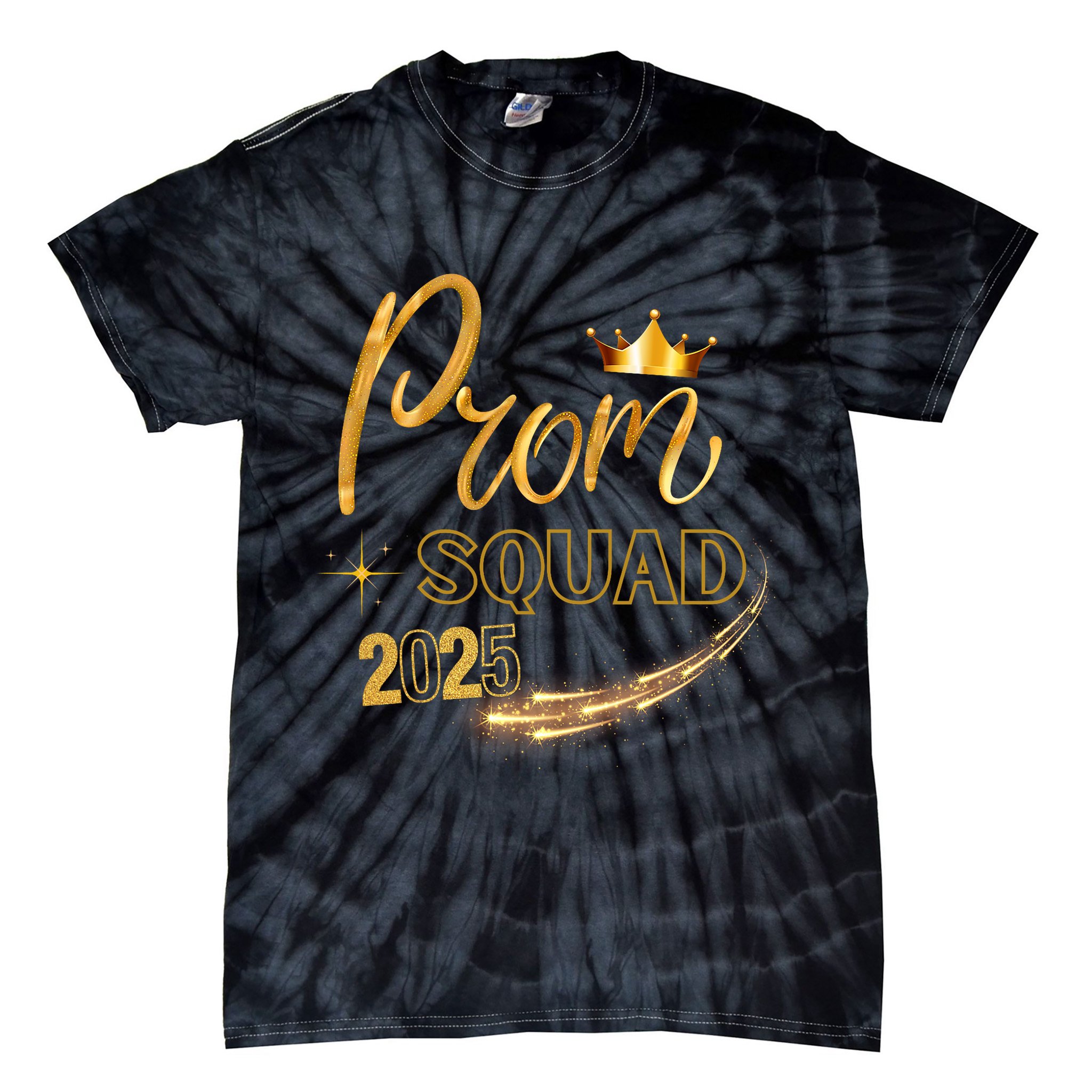 Prom Squad Graduation Class Of 2025 Party Matching Group  Tie-Dye T-Shirt