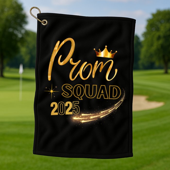 Prom Squad Graduation Class Of 2025 Party Matching Group  Golf Towel