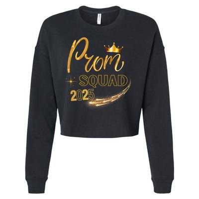 Prom Squad Graduation Class Of 2025 Party Matching Group  Cropped Pullover Crew
