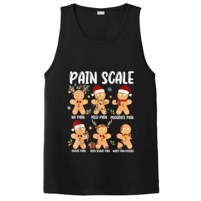 Pain Scale Gingerbread Trauma Nurse Christmas Nursing Gift PosiCharge Competitor Tank