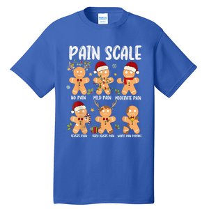 Pain Scale Gingerbread Trauma Nurse Christmas Nursing Gift Tall T-Shirt