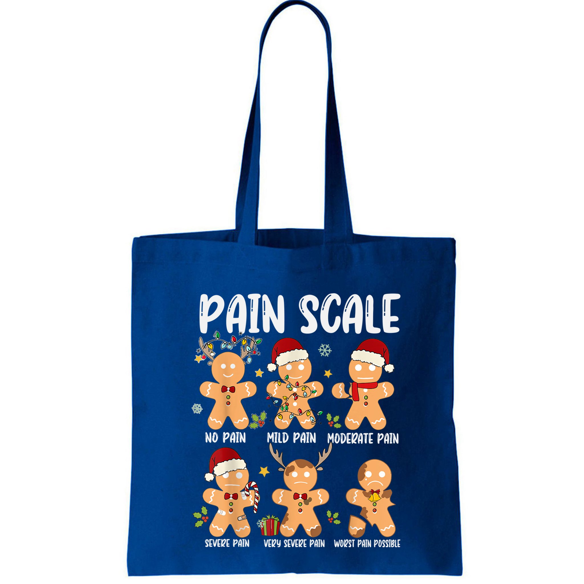 Pain Scale Gingerbread Trauma Nurse Christmas Nursing Gift Bag