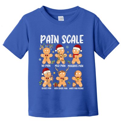Pain Scale Gingerbread Trauma Nurse Christmas Nursing Gift Toddler T-Shirt